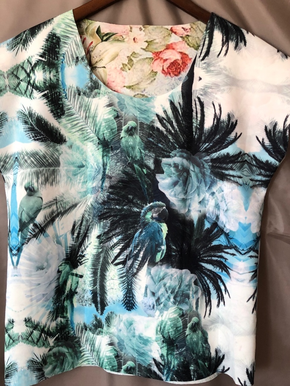 Floral And Tropical Dual Scenery Top